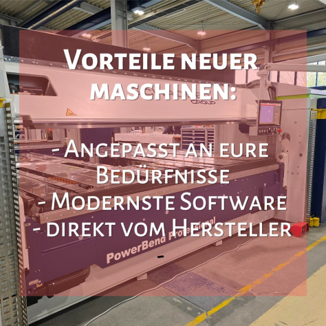 Vorteile Neumaschine